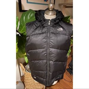 North Face 550 hooded down vest XL